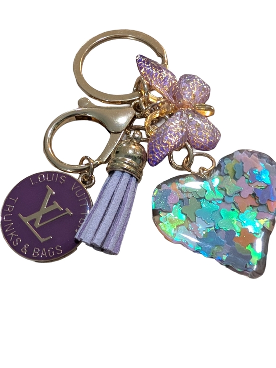 Authentic Louis Vuitton Trunks & Bags Charm, Dark purple - Picture 10 of 10